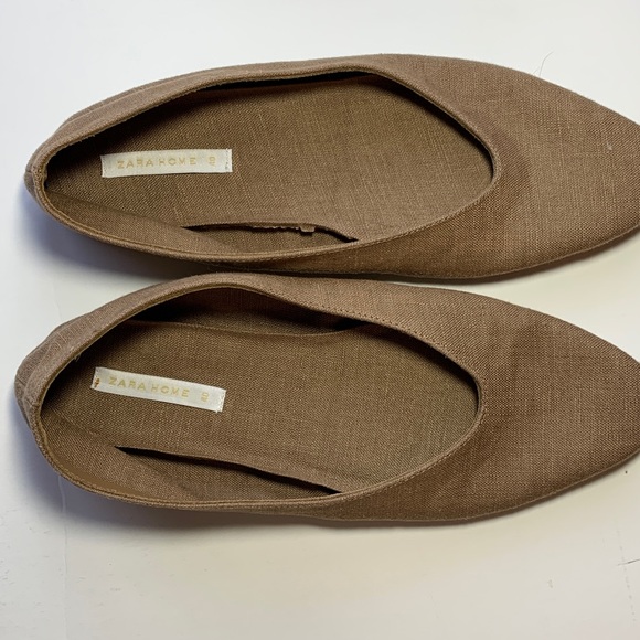 Zara Home Brown Women's Flats Size 40 - Picture 2 of 5